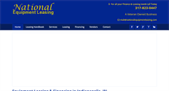 Desktop Screenshot of nationalequipmentleasing.com